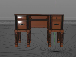 commode vintage 3D Model