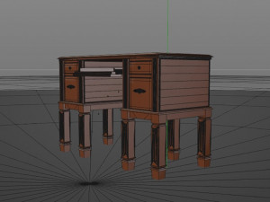 commode vintage 3D Model
