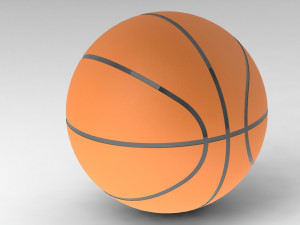 basketball original dimentions Modelo 3D