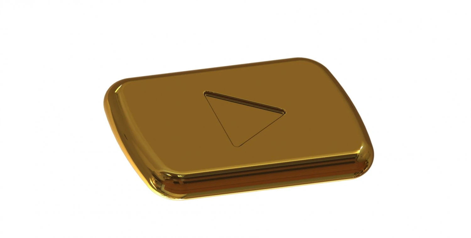 youtube subscriber prize 3D Model .c4d .max .obj .3ds .fbx .stl .blend 