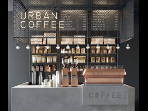 coffeeshop Modelo 3D