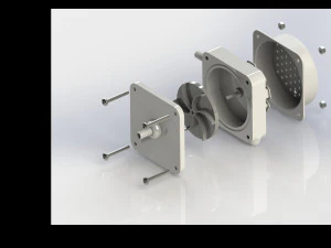 pompa dell'acqua sperimentale con accoppiamento elettromagnetico Modello di stampa 3D