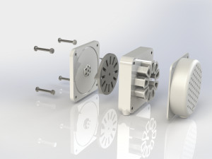 experimental water pump with electromagnetic coupling 3D 打印模型