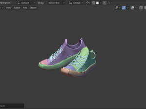 sneakers shoes Model 3D