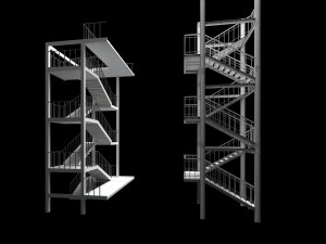 industrial staircase 3D Модель