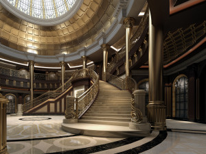 palace main entrance lobby 3D Model