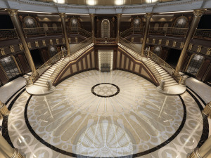 palace main entrance lobby Modelo 3D