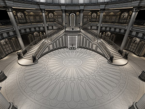 palace main entrance lobby Modelo 3D