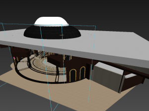 palace main entrance lobby Modelo 3D
