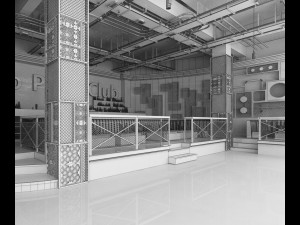 nightclub Modello 3D
