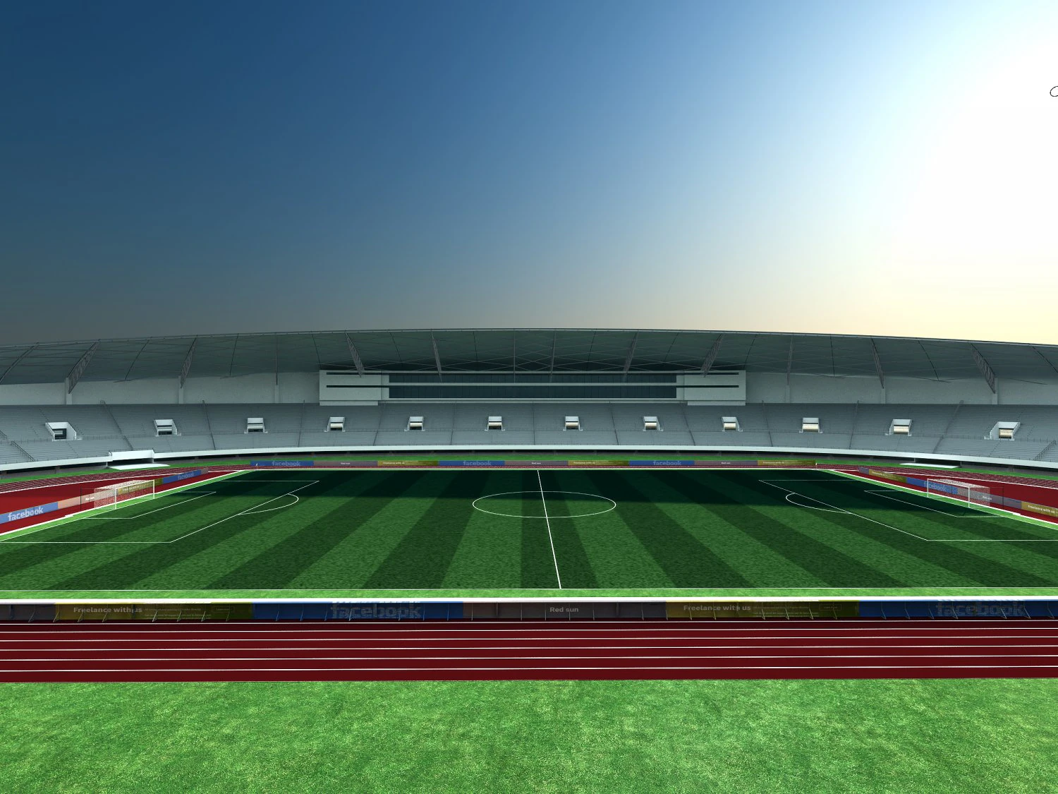 campo da calcio Modello 3D .c4d .max .obj .3ds .fbx .stl .blend