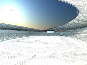 football field 3D Модель