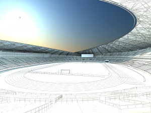 campo da calcio Modello 3D