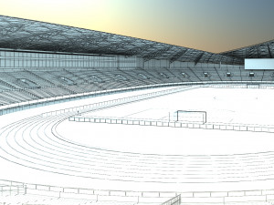 football field 3D Модель