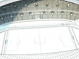 campo da calcio Modello 3D