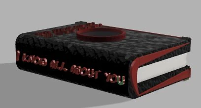 мифическая книга 3D Принт Модель .c4d .max .obj .3ds .fbx .stl .blend 