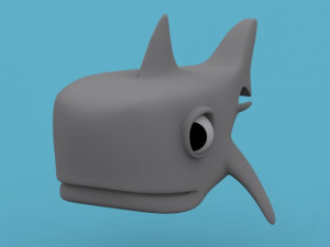 cartoon shark 3D Model