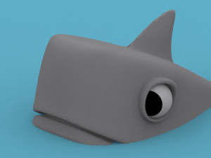 cartoon shark 3D Model