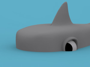 cartoon shark 3D Model