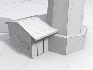low-poly lighthouse 3D Model