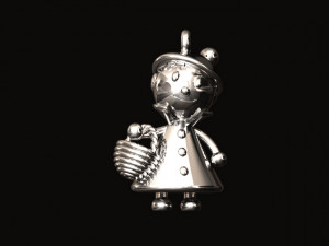 pendantlittleredrindinghood 3D Model