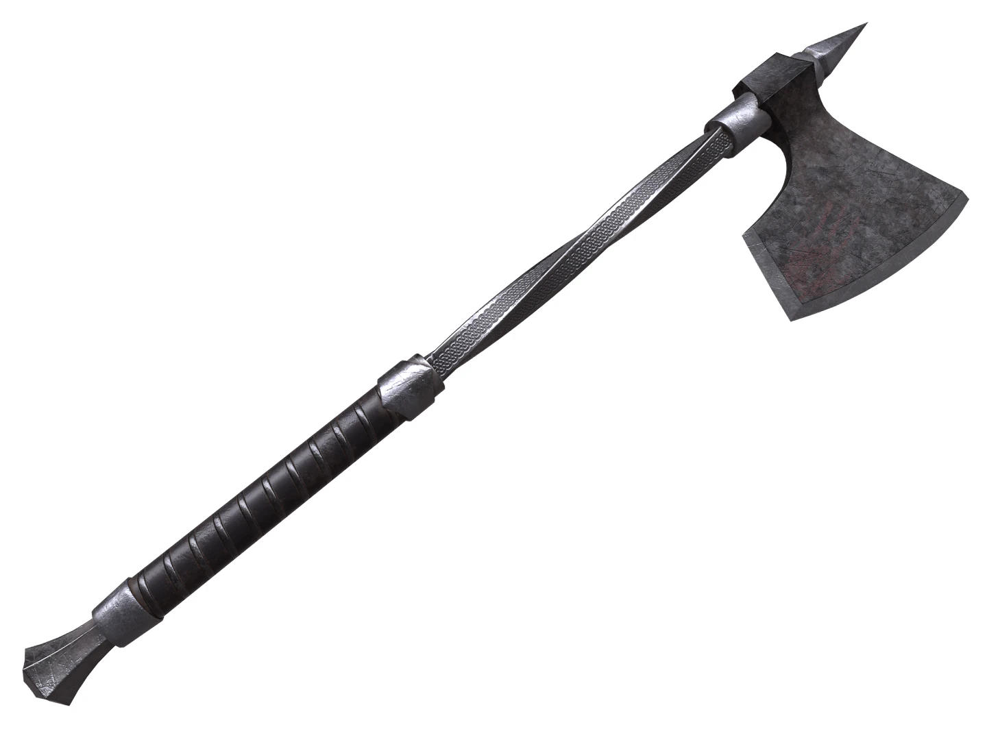 medieval axe 3D Model .c4d .max .obj .3ds .fbx .stl .blend 
