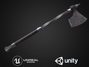 medieval axe Model 3D