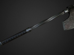medieval axe Model 3D