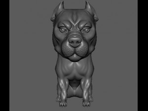 dog modelling Modello 3D