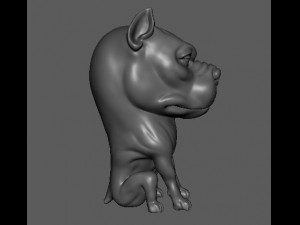 dog modelling Modello 3D