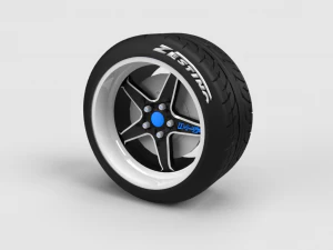 ruedas de coche personalizadas Modelo 3D