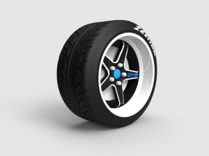 custom car wheels Modelo 3D