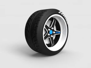 custom car wheels 3D Model
