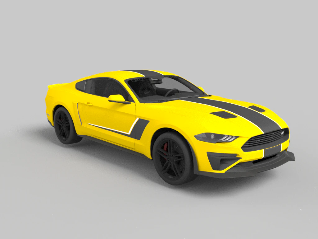mastang2018 3D Model .c4d .max .obj .3ds .fbx .stl .blend 