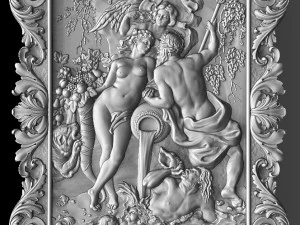 unione di terra e acqua Modello 3D