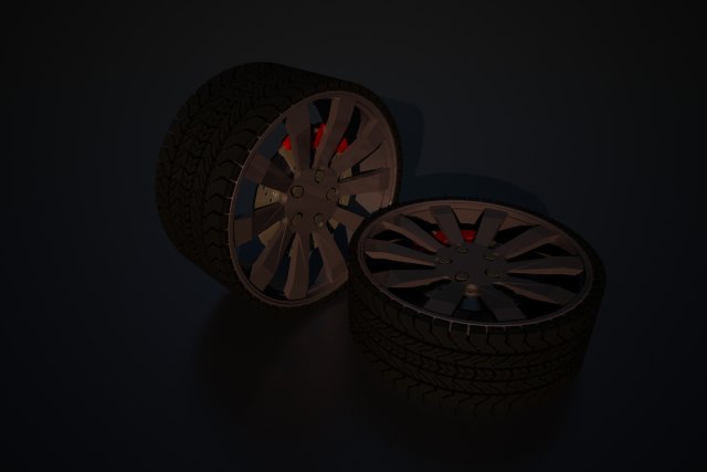 Racing rim and brembo Modelo 3D .c4d .max .obj .3ds .fbx .stl .blend 