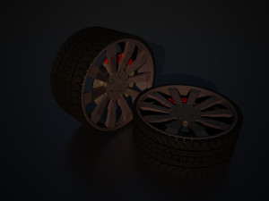 Racing rim and brembo 3D Модель