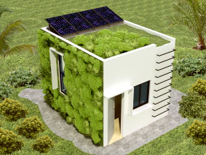 Маленький екологічний будинок 3D Модель