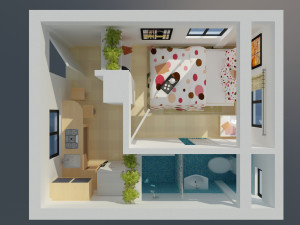 Tiny house Model 3D