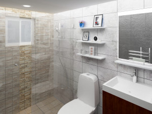 Minimal small bathroom 3D Модель