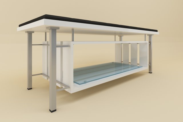 Table and seat custom 3D Model .c4d .max .obj .3ds .fbx .stl .blend 