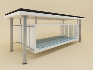 Table and seat custom Modelo 3D