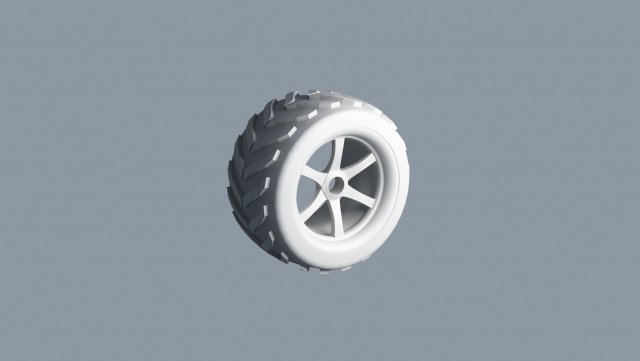 Jeep wheel Modello 3D .c4d .max .obj .3ds .fbx .stl .blend