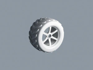 Jeep-Rad 3D Modell