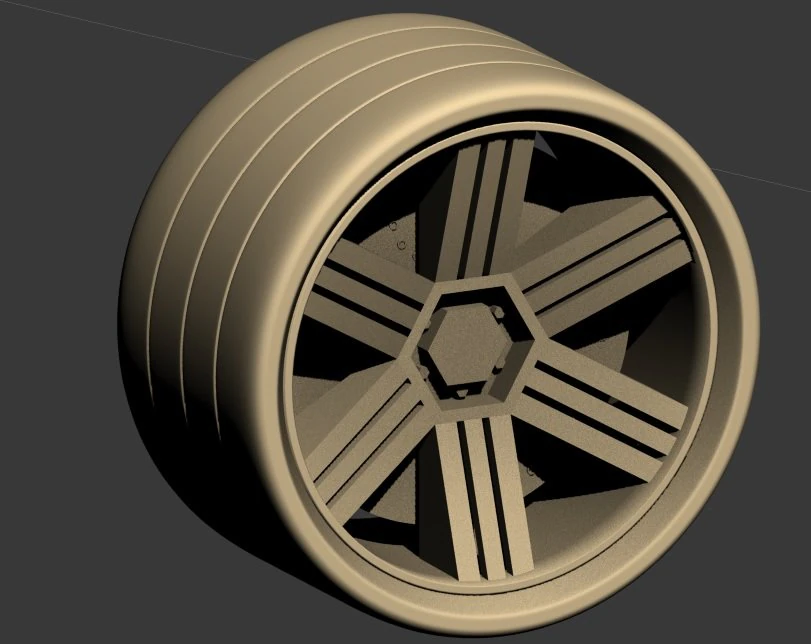 Custom rim 3D Model .c4d .max .obj .3ds .fbx .stl .blend 
