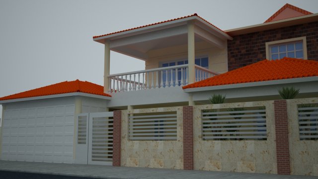 Rural house in repdom Model 3D .c4d .max .obj .3ds .fbx .stl .blend 