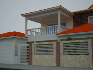 Rural house in repdom 3D Model