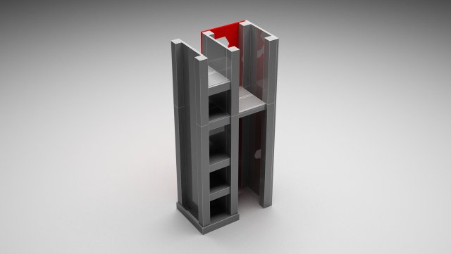 Multi-functional anaquel 3D 模型 .c4d .max .obj .3ds .fbx .stl .blend 