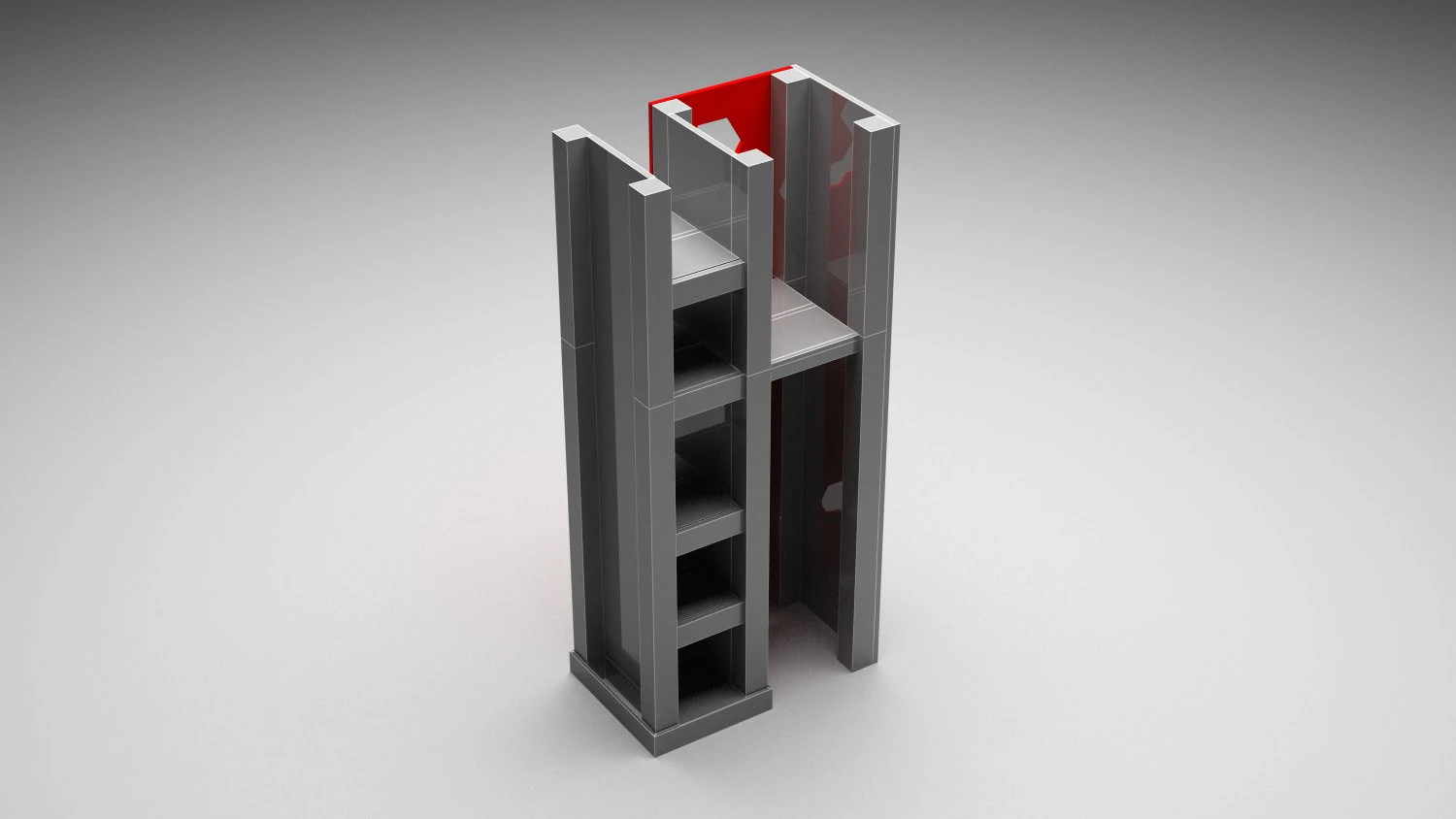 Multi-functional anaquel 3D Model .c4d .max .obj .3ds .fbx .stl .blend 