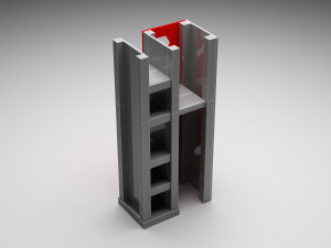 Multi-functional anaquel 3D 模型